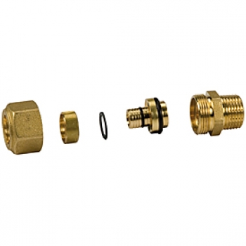 GIACOMINI Прямой фитинг с нар. резьбой нехром. 1/2 x(20x1,9) Giacomini R186M R186MY064