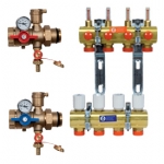 GIACOMINI Комплект коллекторного узла с расходомерами 1 x 18 /3 R553FK R553FK023