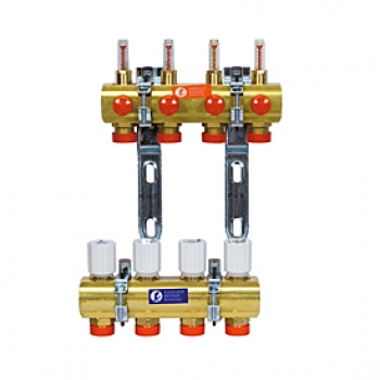 GIACOMINI Сборный коллекторный узел с расходомерами 1 x 18 /2 R553F R553FY002