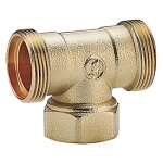 GIACOMINI Тройник для переходников с внутр. резьбой 16x1/2x16 R569R R569RY015