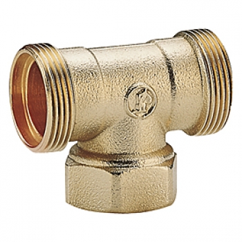 GIACOMINI Тройник для переходников с внутр. резьбой 22x3/4x22 R569R R569RY023