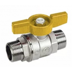 GIACOMINI Шаровой кран Giacomini с нар./нар. резьбой 1 1/4 *  R253D R253X026  желтая ручка