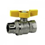 GIACOMINI Шаровой кран Giacomini с вн./нар. резьбой 1*  R254D R254X025  желтая ручка